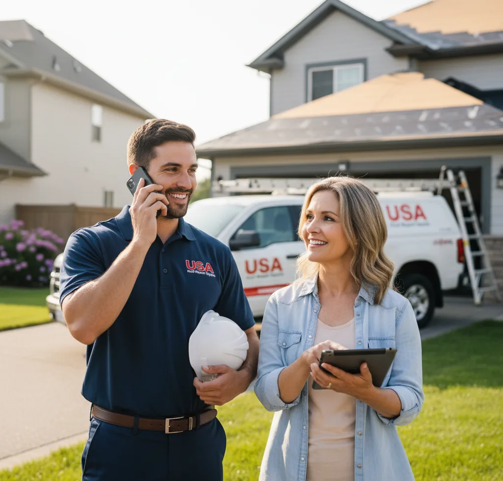 USA Roof Repair Experts customer support in Port Barre